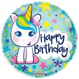 Happy Birthday Unicorn Folieballon
