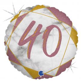 Holografisk 40 års Folieballon