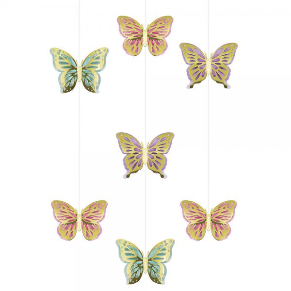 Shimmering Butterfly Hngende Dekorationer