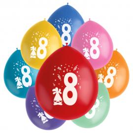 Fødselsdagsballoner Monster 8 år