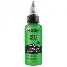 Moon Glow Neon UV Tekstilfarve Grøn 30 ml