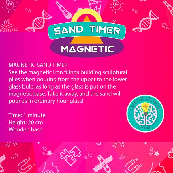 Timeglas med Magnetisk Sand