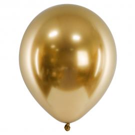 Chrome Latexballoner Guld 50-pak