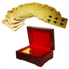 Guld Spillekort med Gaveæske