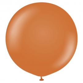 Orange Kæmpestor Latexballoner Rust Orange 2-pak