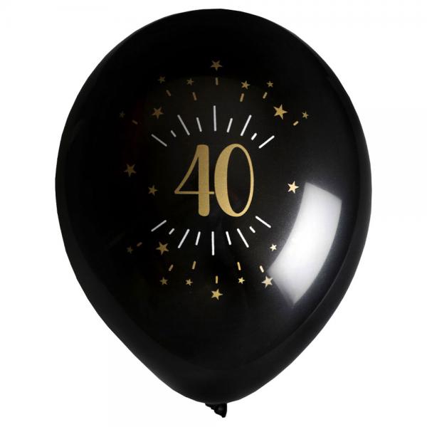 Balloner 40 r Birthday Party Guld