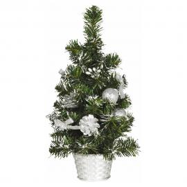 Juletræ i Krukke Sølv 40 cm