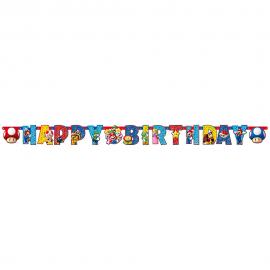 Super Mario Guirlande Happy Birthday
