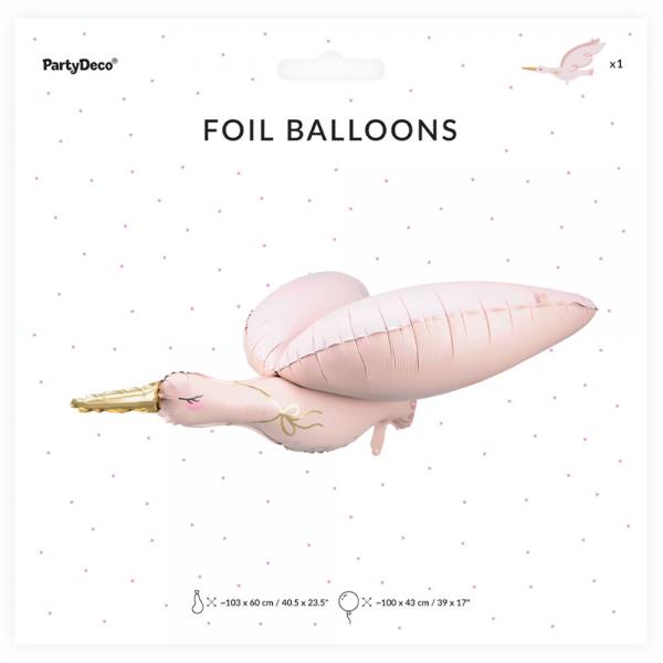 Folieballon Stork