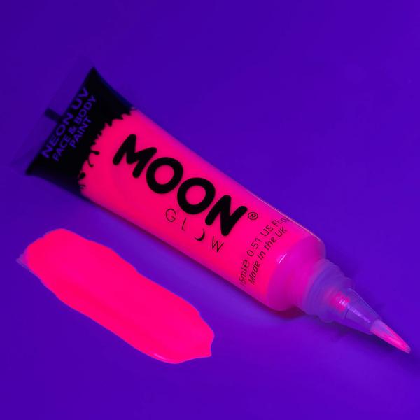 Moon Glow Neon UV Krops- & Ansigtsfarve med Brste