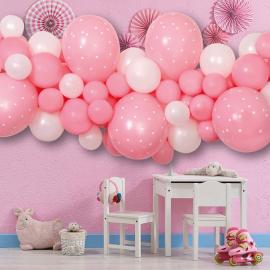 DIY Ballonguirlande Baby Pink