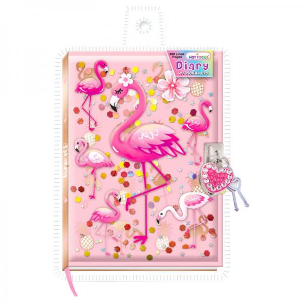 Flamingo Dagbog med Ls