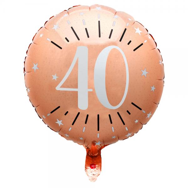 40 rs Folieballon Birthday Party Rosaguld