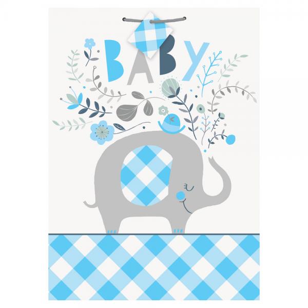 Babyshower Gavepose Elefant Bl