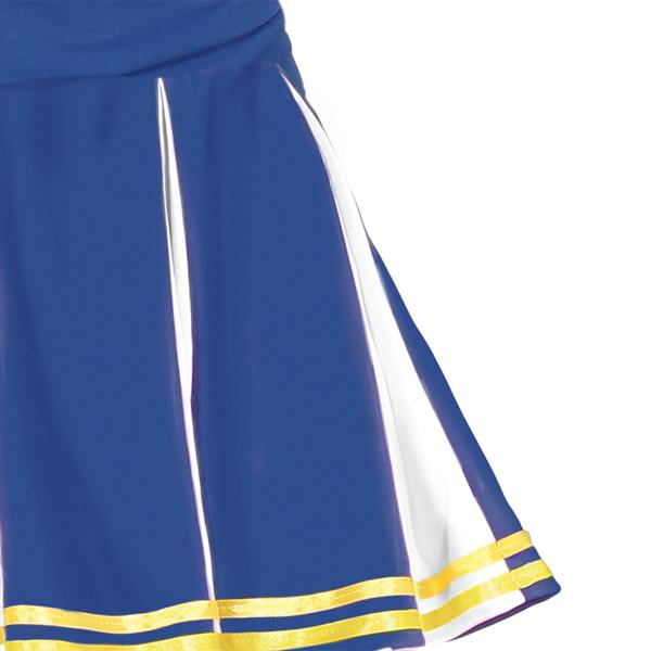 Cheerleader Kostume Bl og Hvid