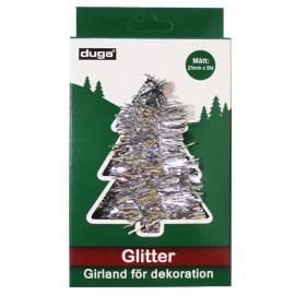 Glitter til Juletræ Sølv