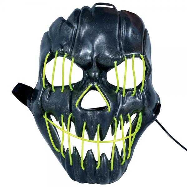 Smilende LED Maske Grn