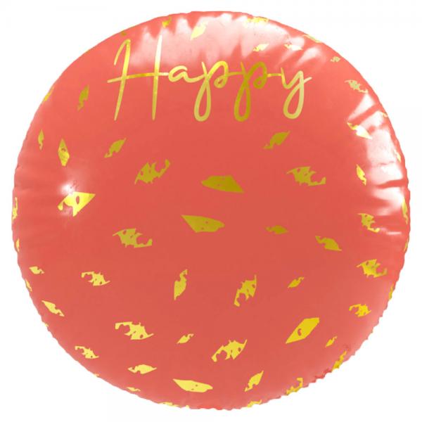 Happy B-Day 3D Folieballon Golden Dusk