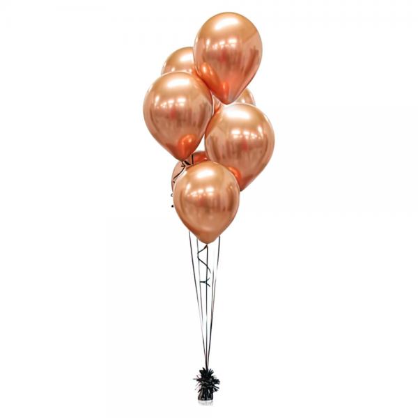 Latexballoner Chrome Kobber Platin