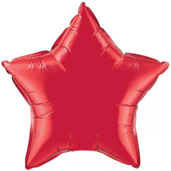 Folieballon Stjerne Rd