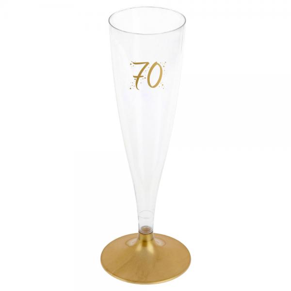 70-rs Champagneglas Genanvendeligt Guld