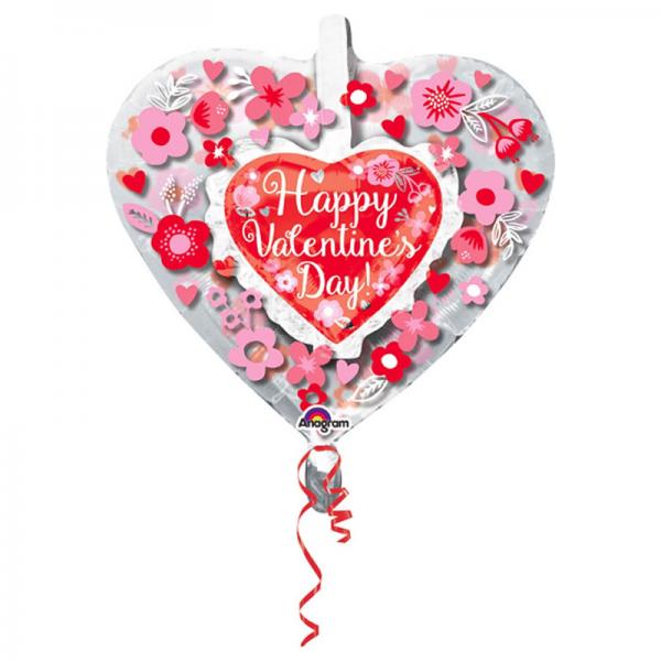 Happy Valentins Day Dobbelt Ballon
