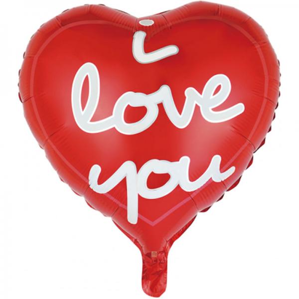 I Love You Hjerte Folieballon