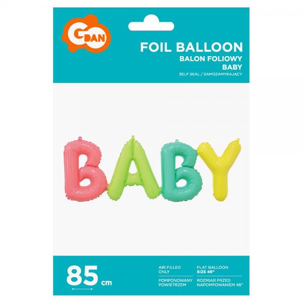 Baby Folieballon Pastel