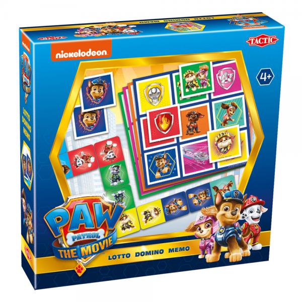 Paw Patrol Lotto Domino Memo Brnespil