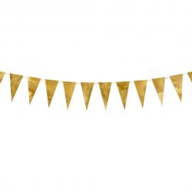 DIY Flagguirlande Guld