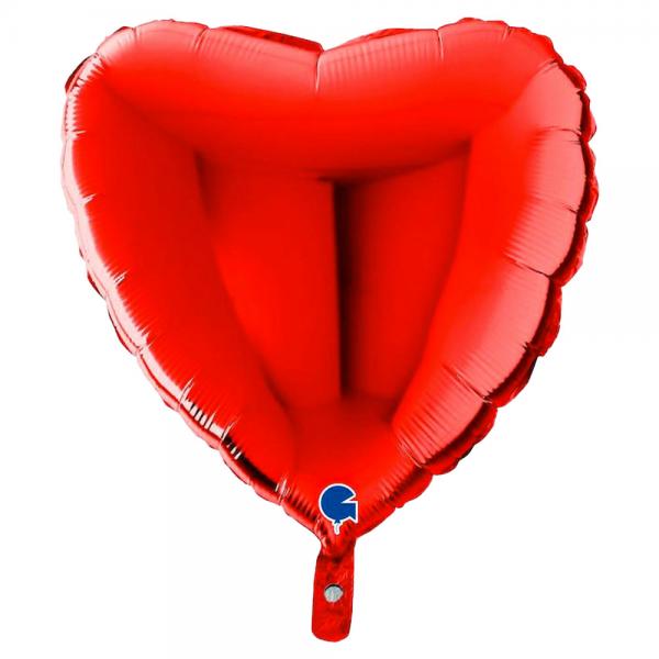Hjerte Folieballon Rd