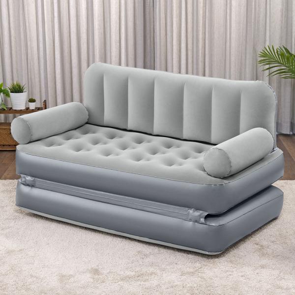 Oppustelig Sofa 3-i-1 Indbygget Luftpumpe Multi-Max