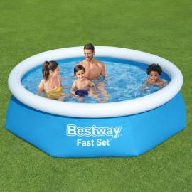 Bestway Oppustelig Pool med Filter Fast Sæt