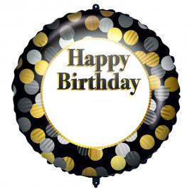 Milestone Happy Birthday Folieballon med Bogstaver