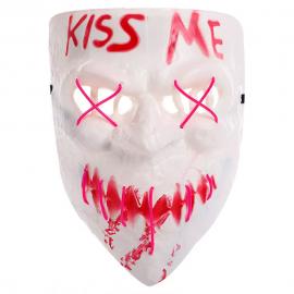 Kiss Me Maske LED Pink