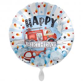 Happy Birthday Ballon Birthday Fire Enginge