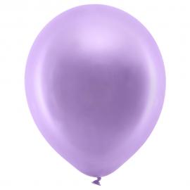 Rainbow Små Latexballoner Metallic Violette