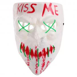 Kiss Me Maske LED Grøn