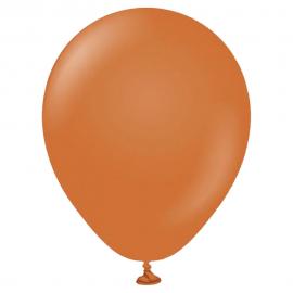 Brune Miniballoner Caramel Brown 100-pak