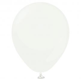 Hvide Miniballoner Pearl White 100-pak