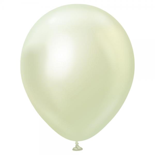 Chrome Latexballoner Green Gold