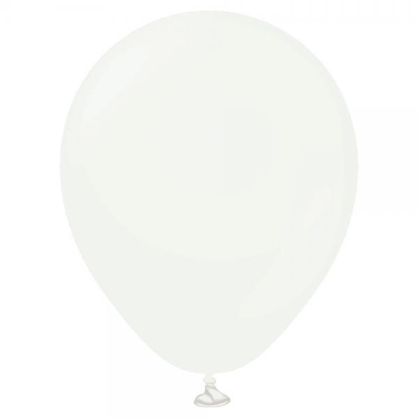 Hvide Miniballoner Pearl White