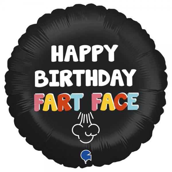 Happy Birthday Fart Face Folieballon