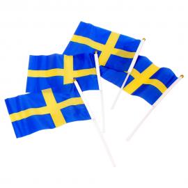 Svenske Håndflag på Pind