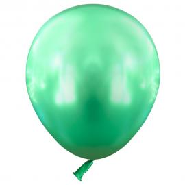 Miniballoner Chrome Grøn 100-pak