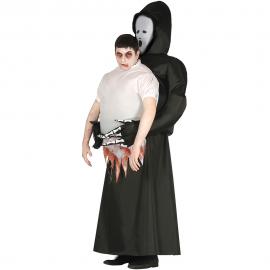 Oppustelig Grim Reaper med Halv Krop Kostume