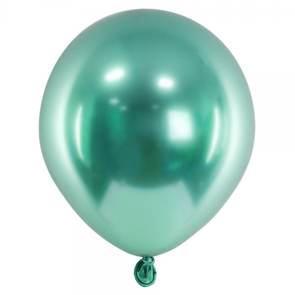 Skinnende Miniballoner Grn 50-pak