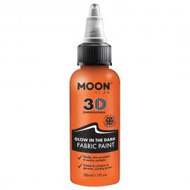 Moon Glow Selvlysende Tekstilfarve Orange 30 ml