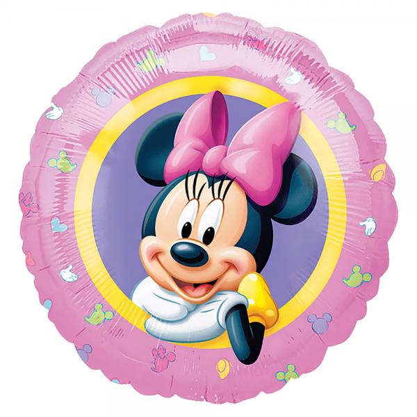 Minnie Mouse Folieballon Rund Clubhouse