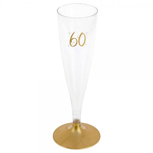 60-rs Champagneglas Genanvendeligt Guld